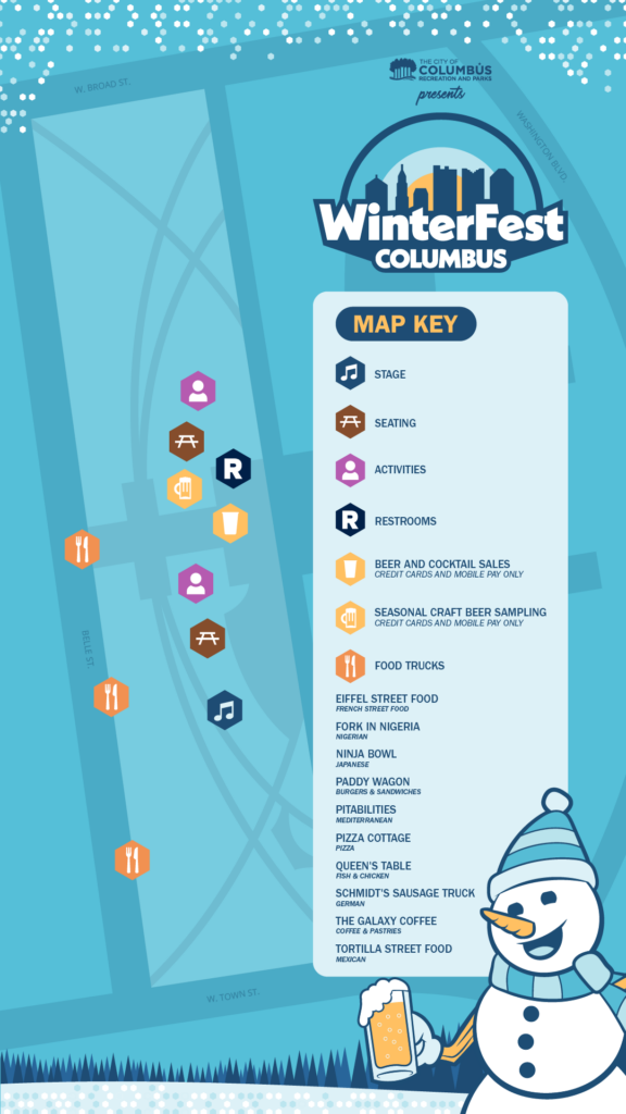 Festival Map WinterFest Columbus